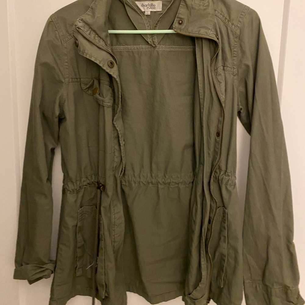 olive green spring jacket